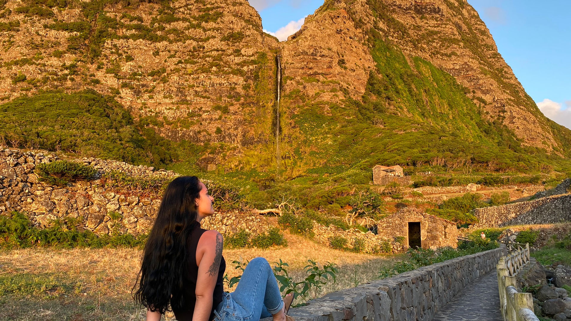 Golden Hour at Poço do Bacalhau, Flores Island