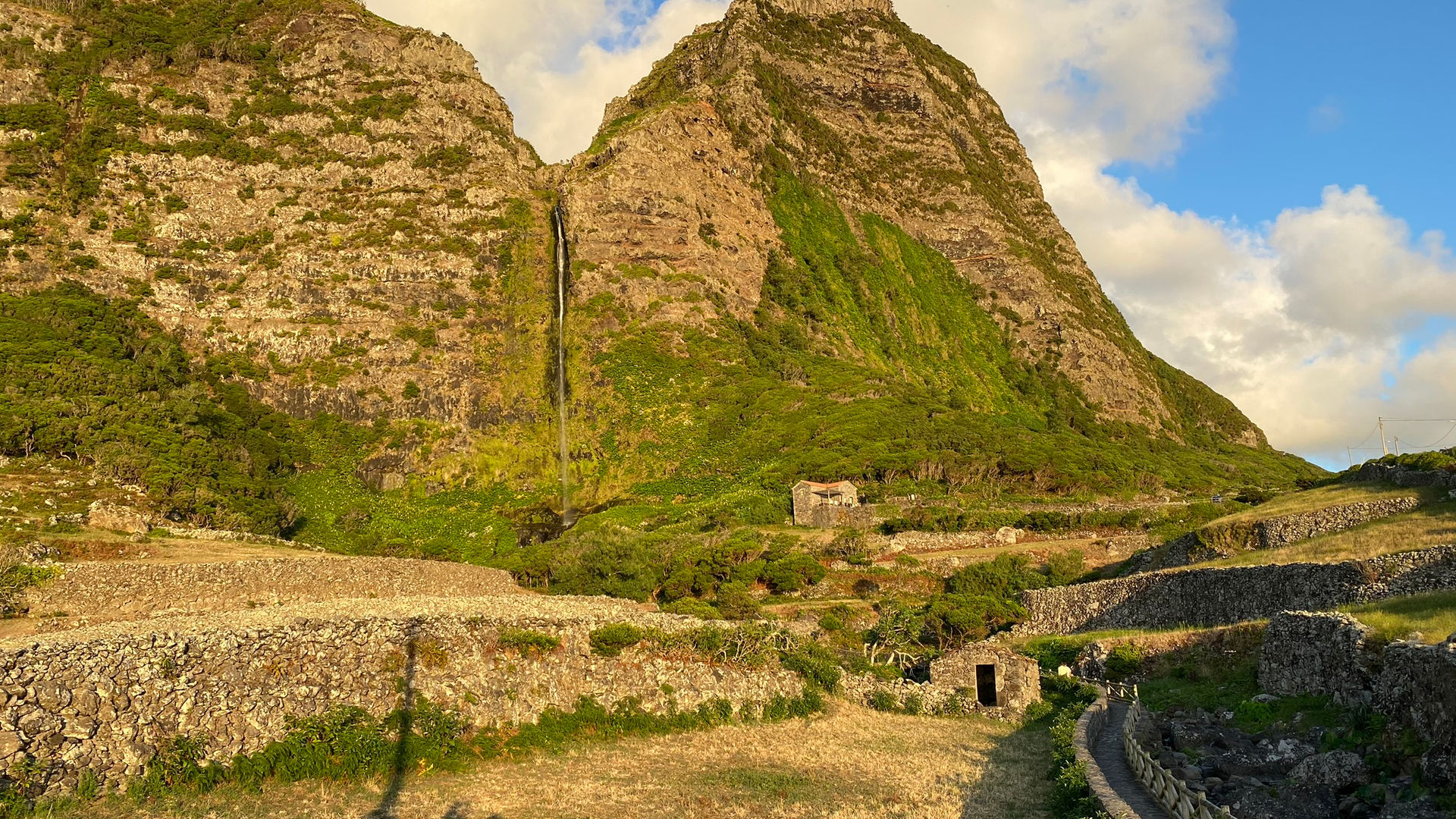 Golden Hour at Poço do Bacalhau, Flores Island
