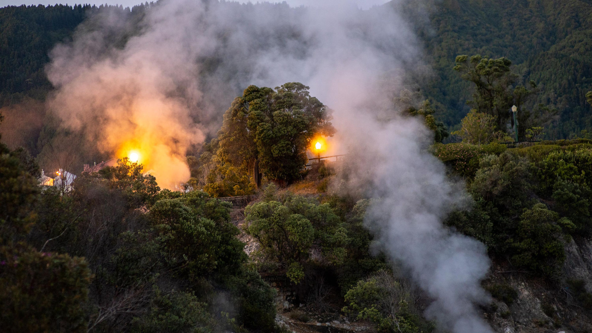 Furnas at Night, São Miguel Island