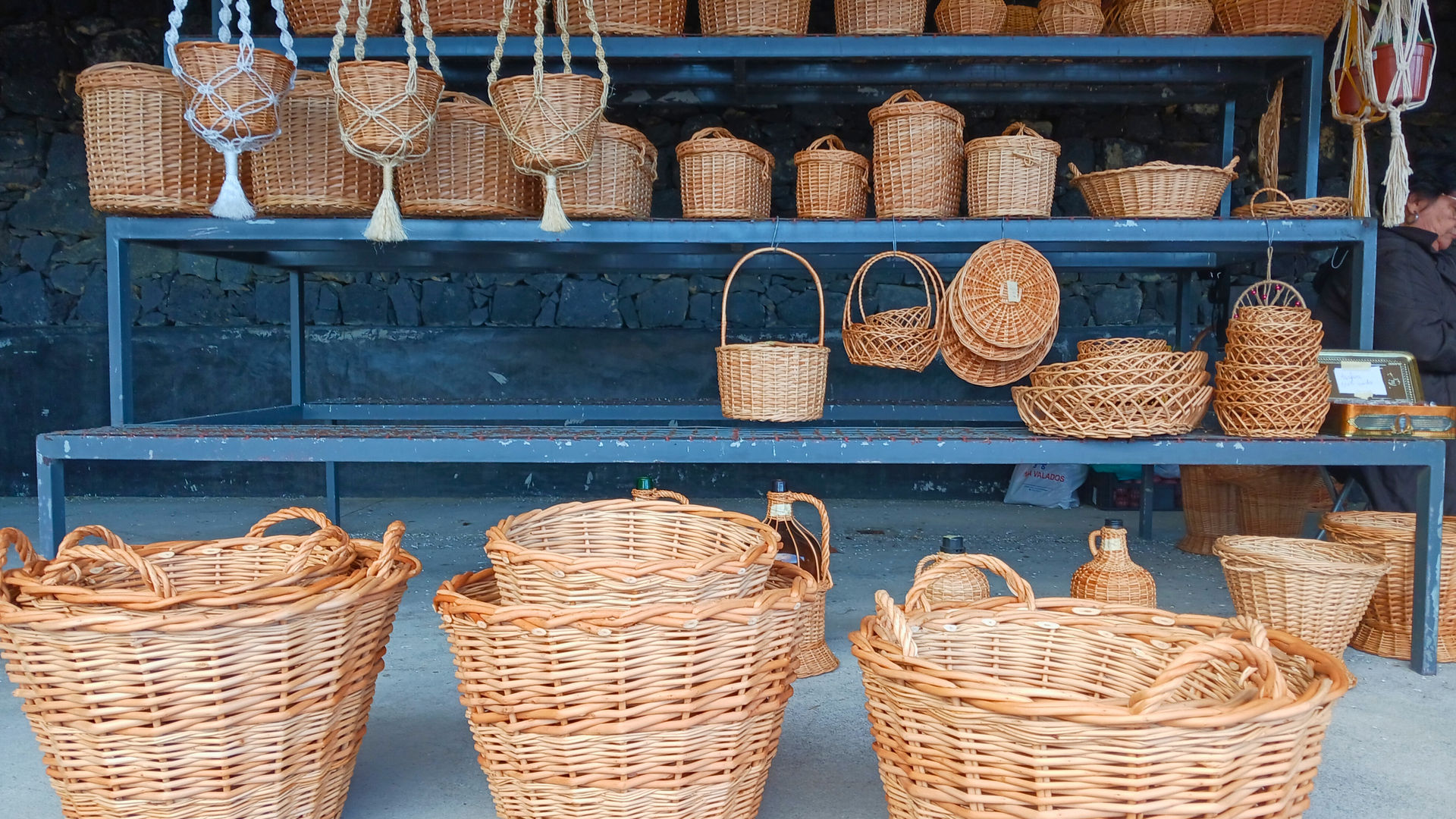 Wicker Work at Santana's Farmers' Market, photo by our Quality Assurance Analyst Marina