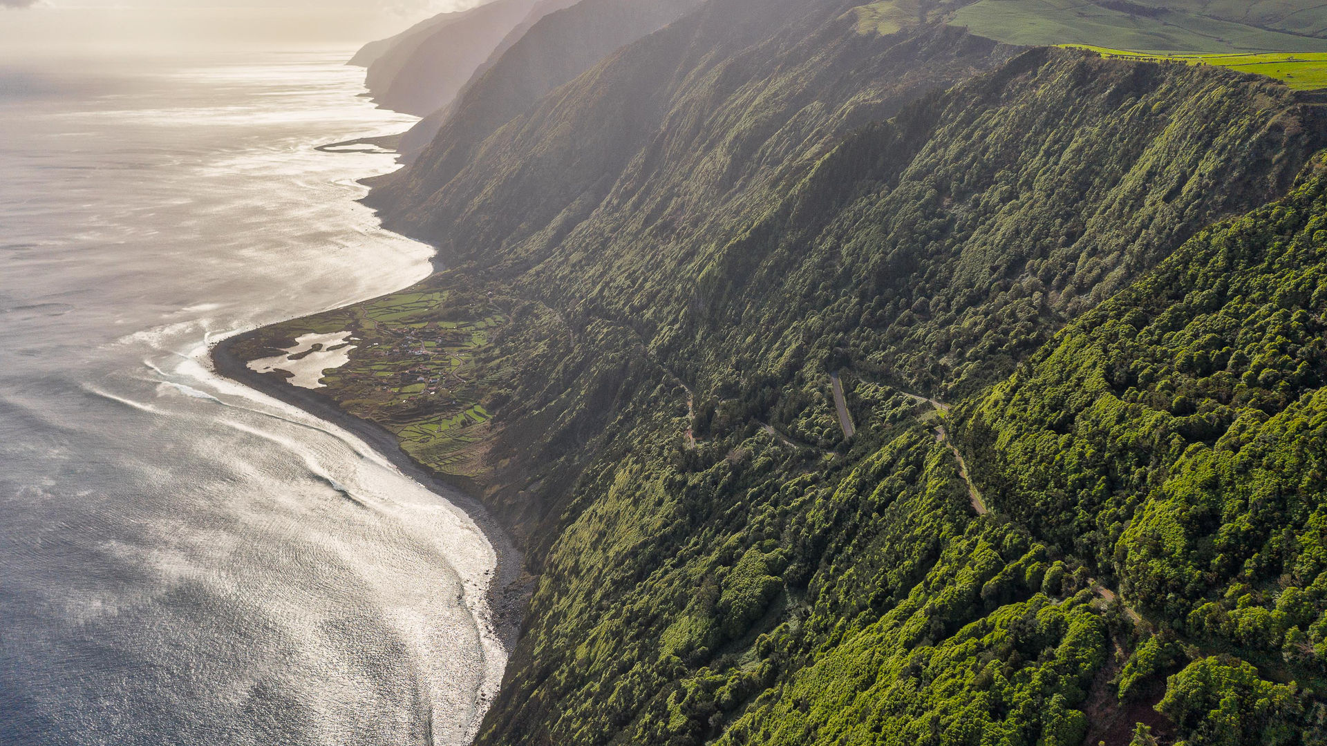 Fajã da Caldeira de Santo Cristo’s dramatic coastline, São Jorge