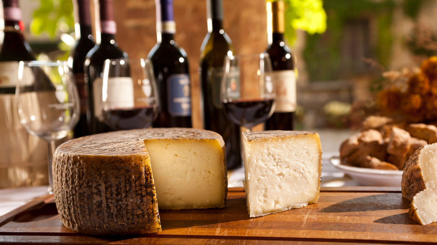 Tuscan Wine and Cheese, Tuscany, Italy