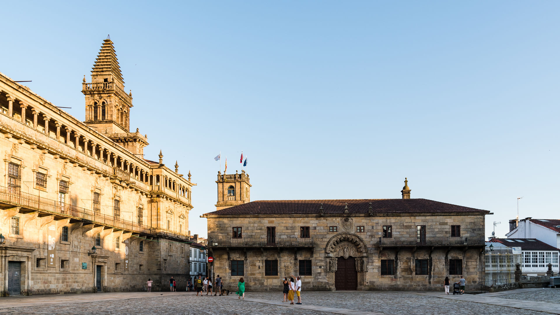 Praza do Obradoiro, the main square in Santiago de Compostela.