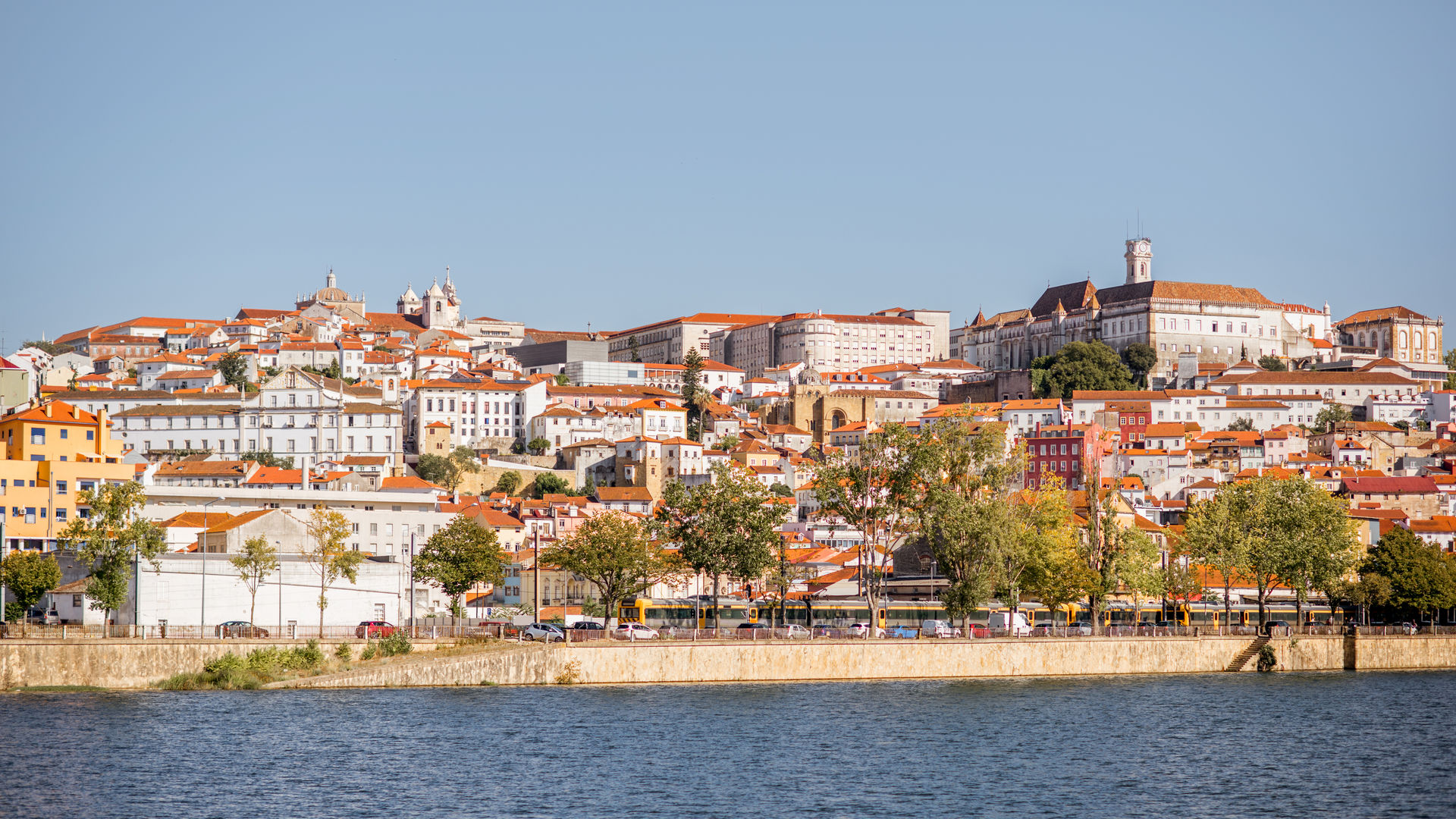 The charming riverside city of Coimbra, Portugal.