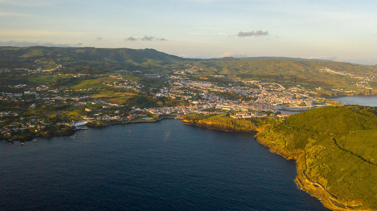 Aerial View of Angra, Terceira Island