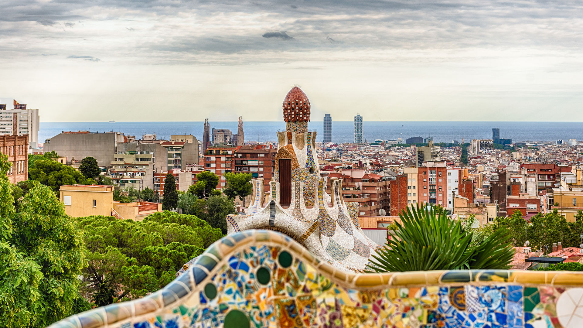 Panoramic Views from Park Güell, Barcelona