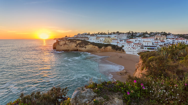 Golden Algarve Sunsets Over Whitewashed Villages, Portugal