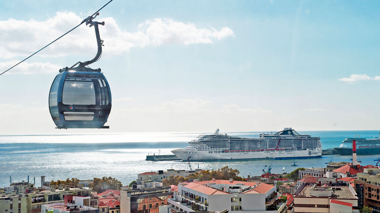 Cruise in Funchal Port, Madeira Island