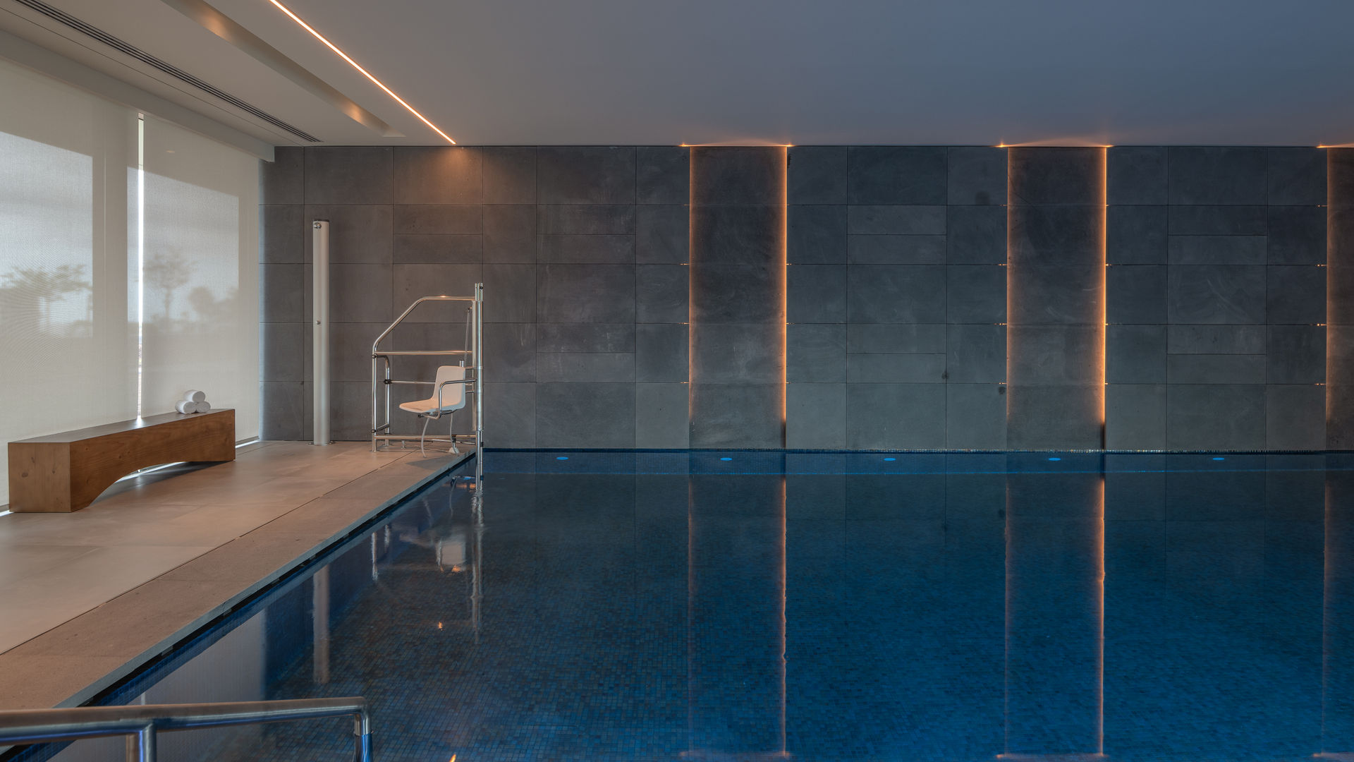 Unwind in the indoor pool at DoubleTree Lagoa
