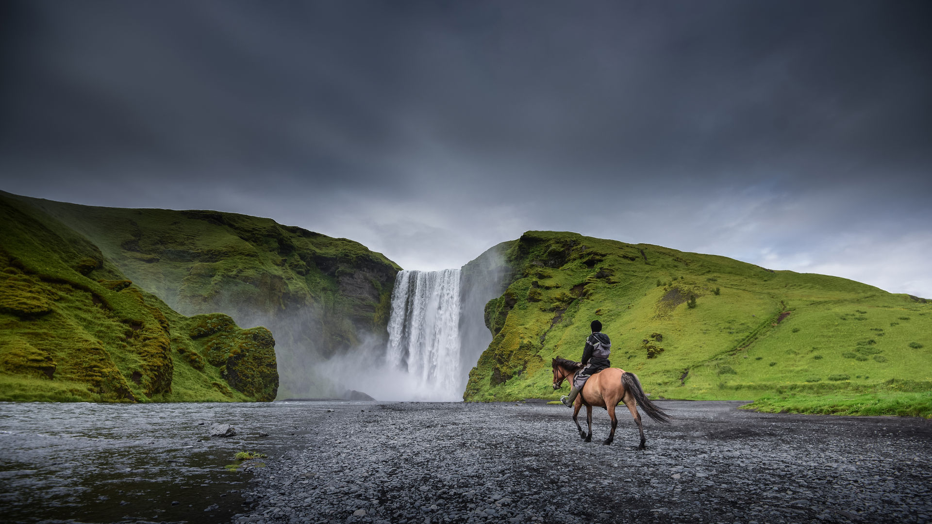 Skógafoss Waterfall, South Iceland, Iceland