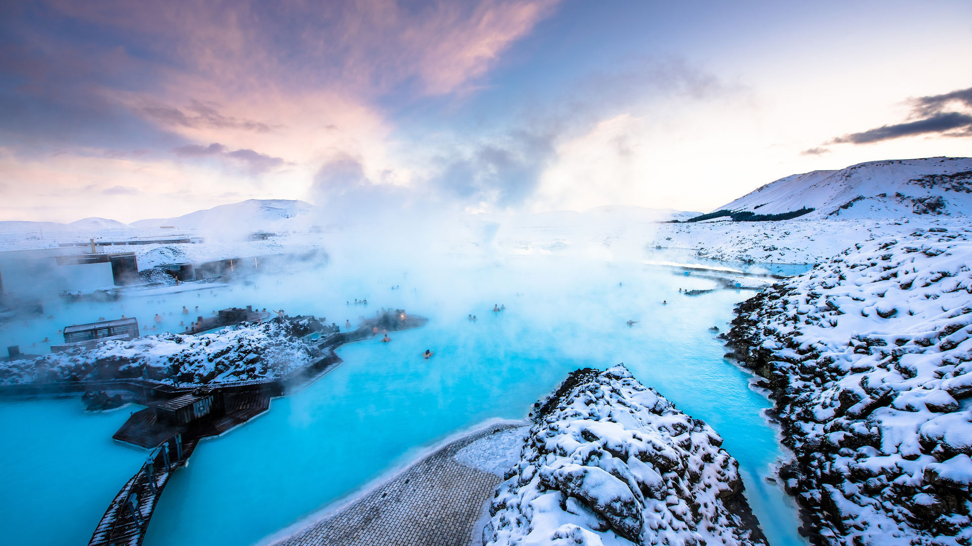 Blue Lagoon, Reykjanes Peninsula, Iceland –