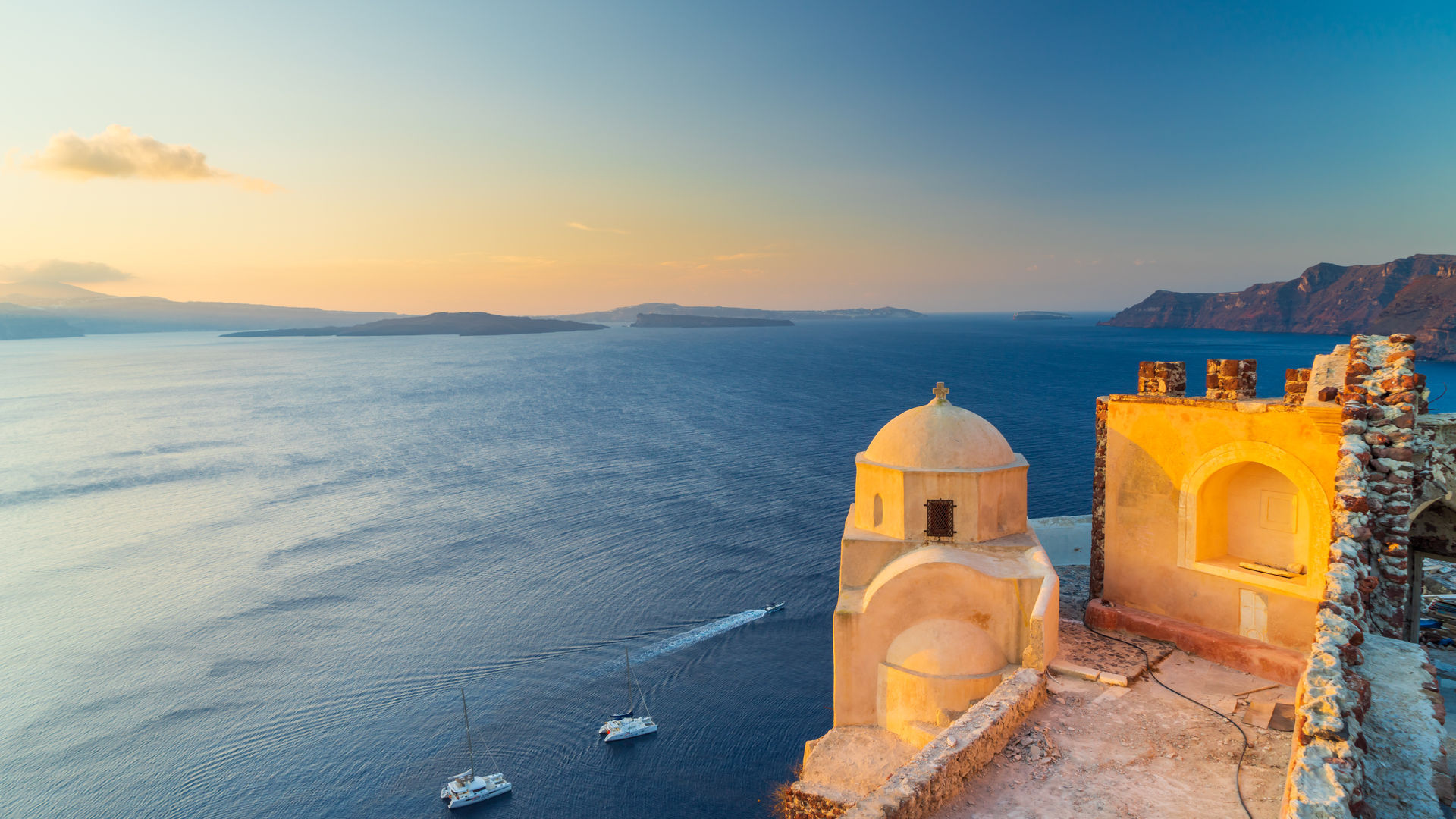 Oia Sunset Viewpoint, Santorini, Greece