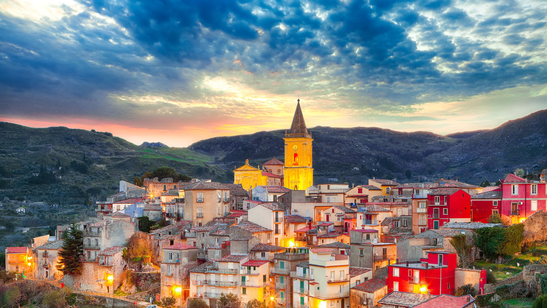 Cefalù at Sunset, Sicily
