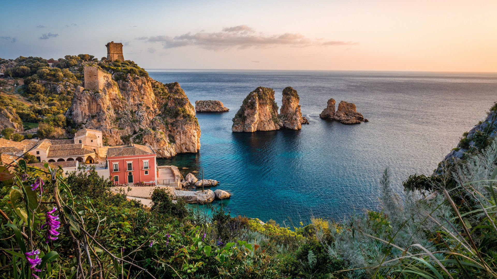 Faraglioni Rocks and Coastline, Taormina, Sicily