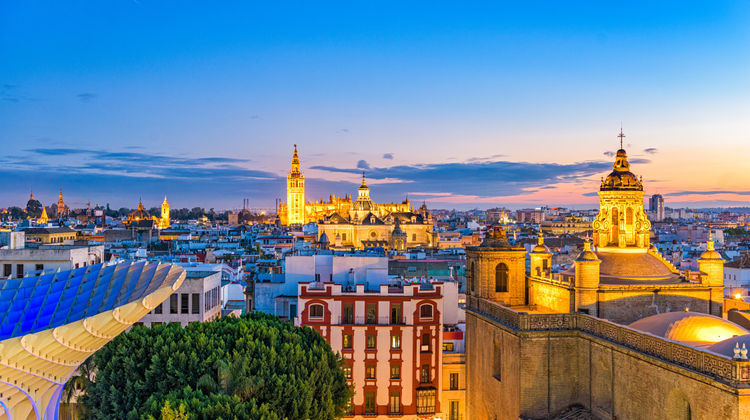 Seville Skyline – Sunset Over the City