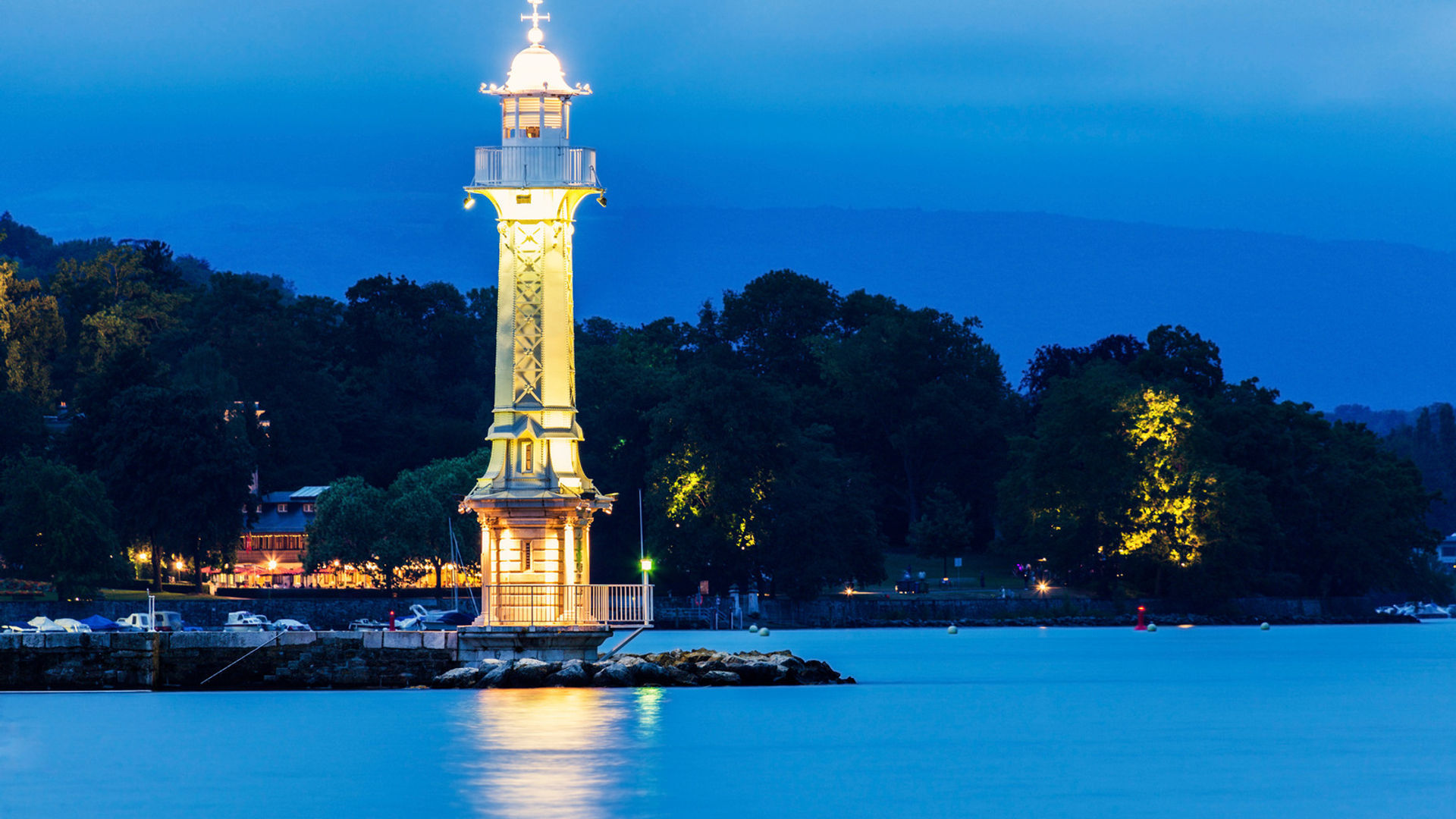 Phare des Pâquis, Geneva, Switzerland