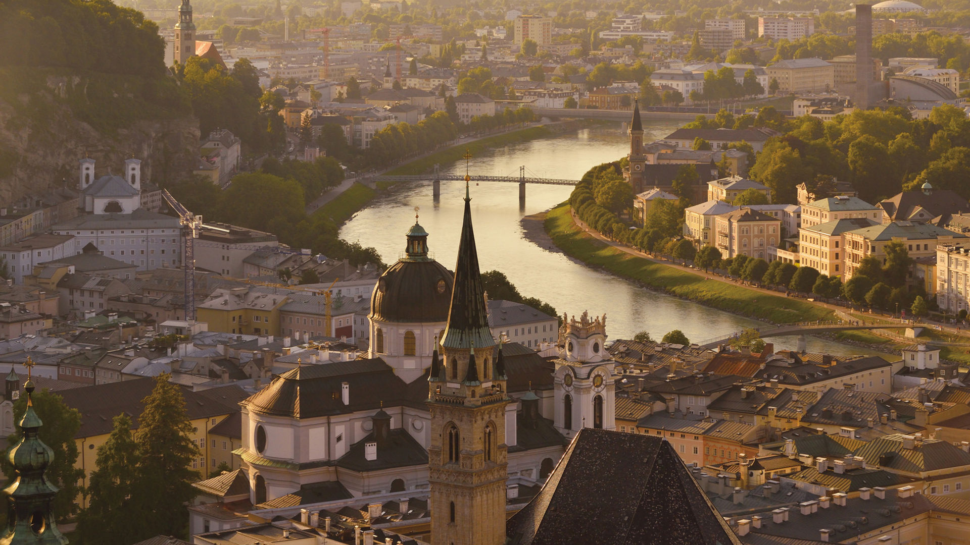 Rhine River Bend, Basel, Switzerland