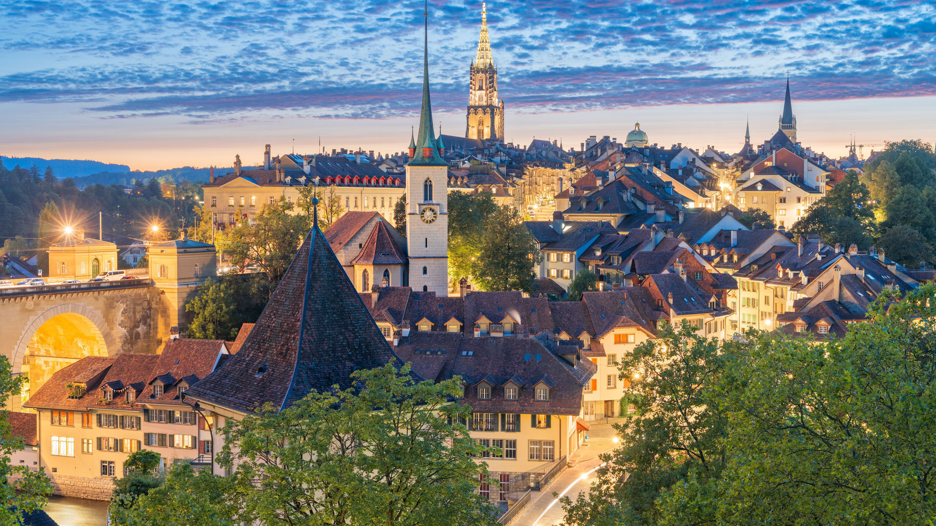 Bern Old Town Skyline, Bern, Switzerland