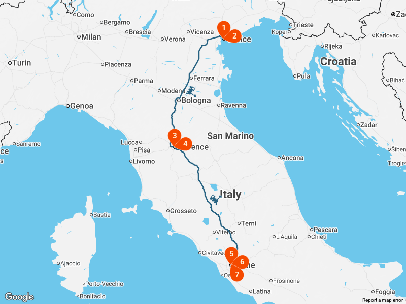 Italy by Train: Venice, Florence & Rome