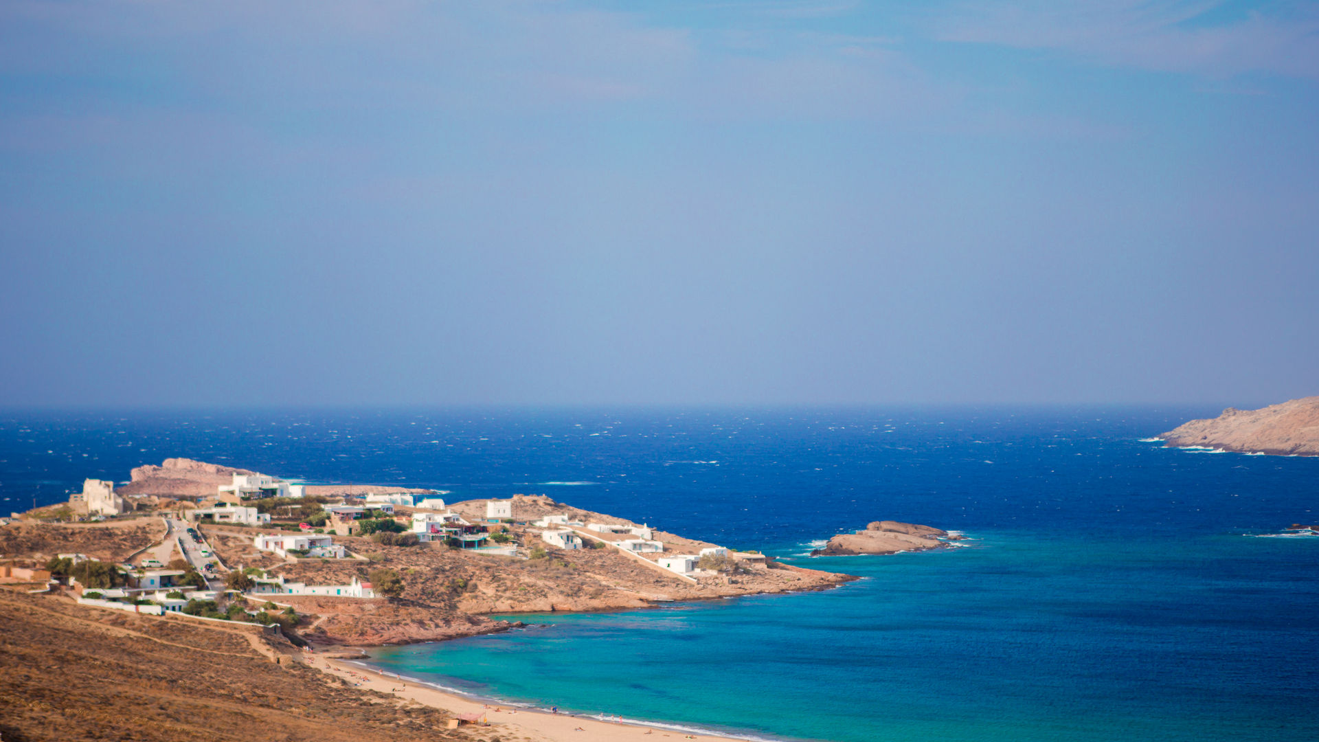 Praia de Ftelia, Mykonos