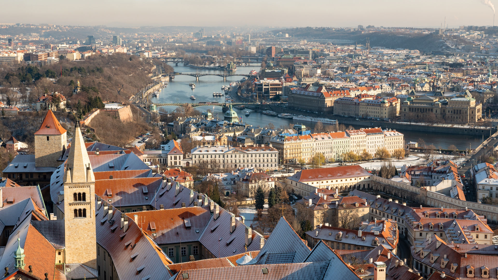 Vista panorâmica de Praga, Chéquia