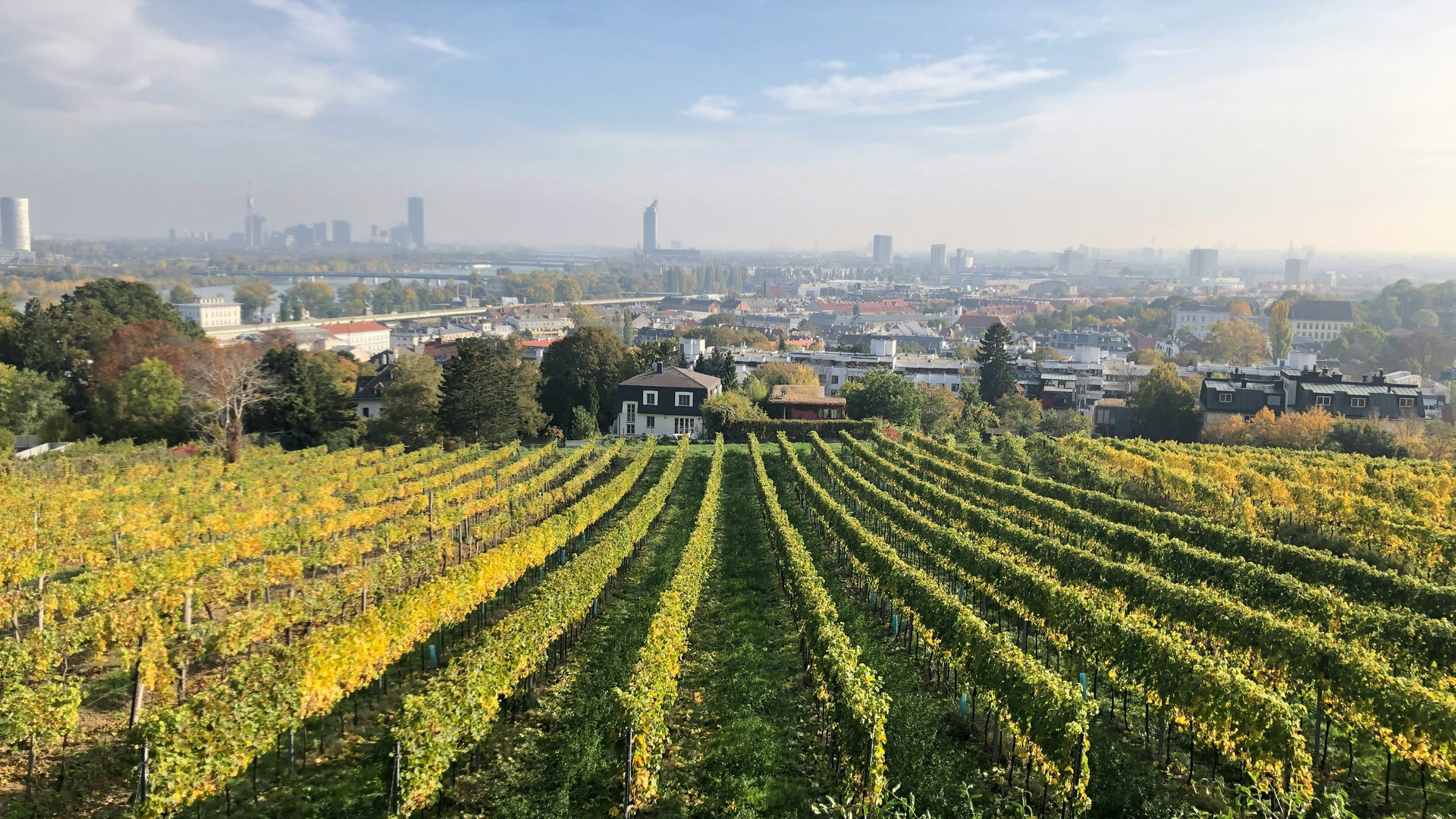 Vista panorâmica de Viena, Áustria