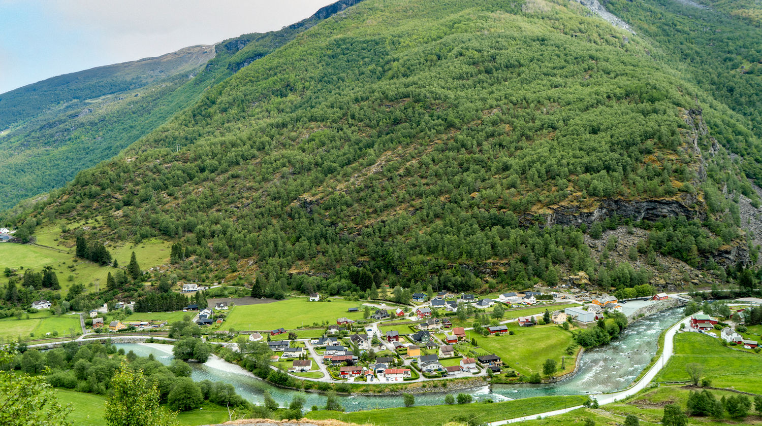 Vila de Flåm, Noruega