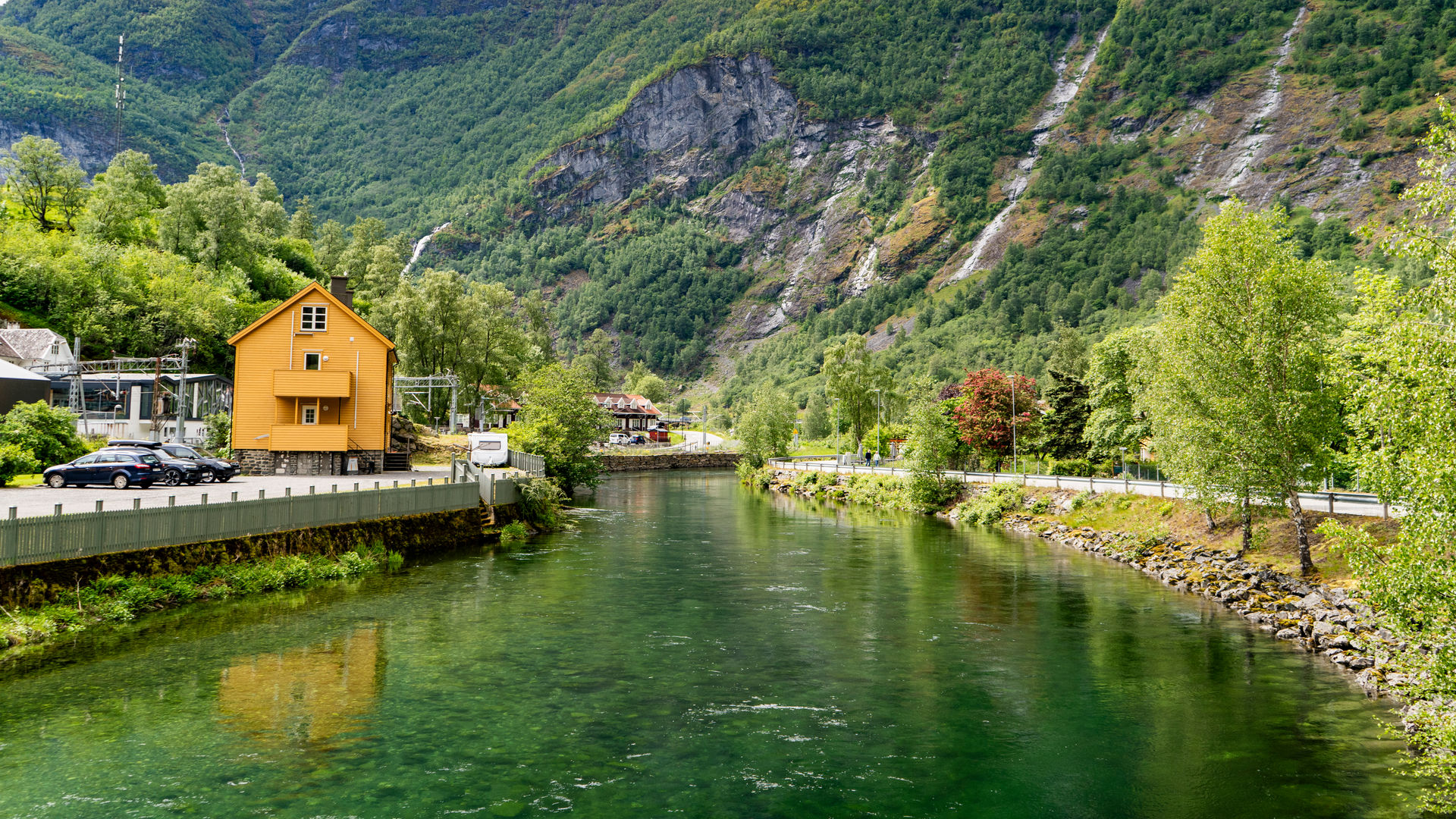 Vila de Flåm, Noruega