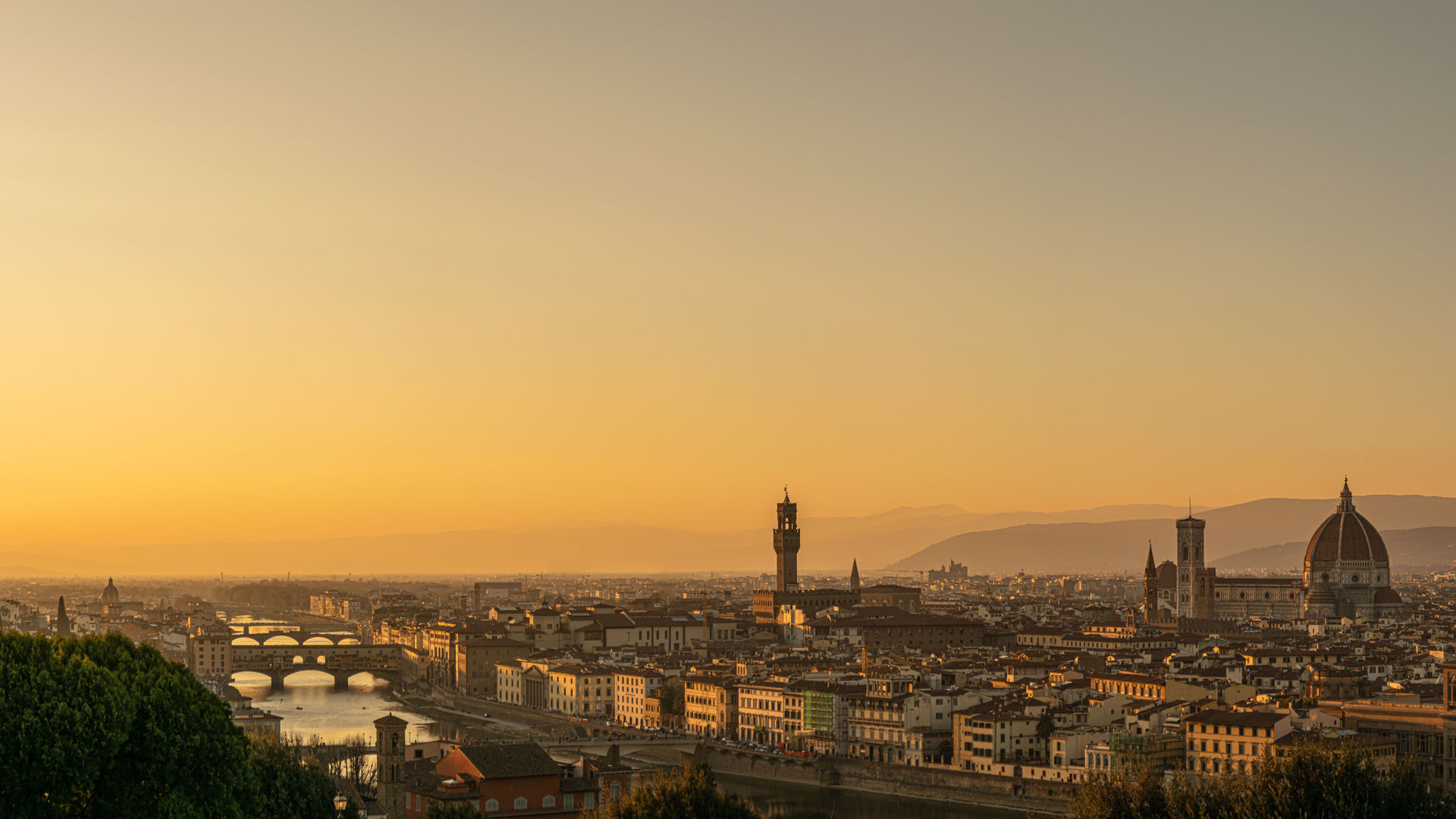Vista panorâmica de Florença, Itália