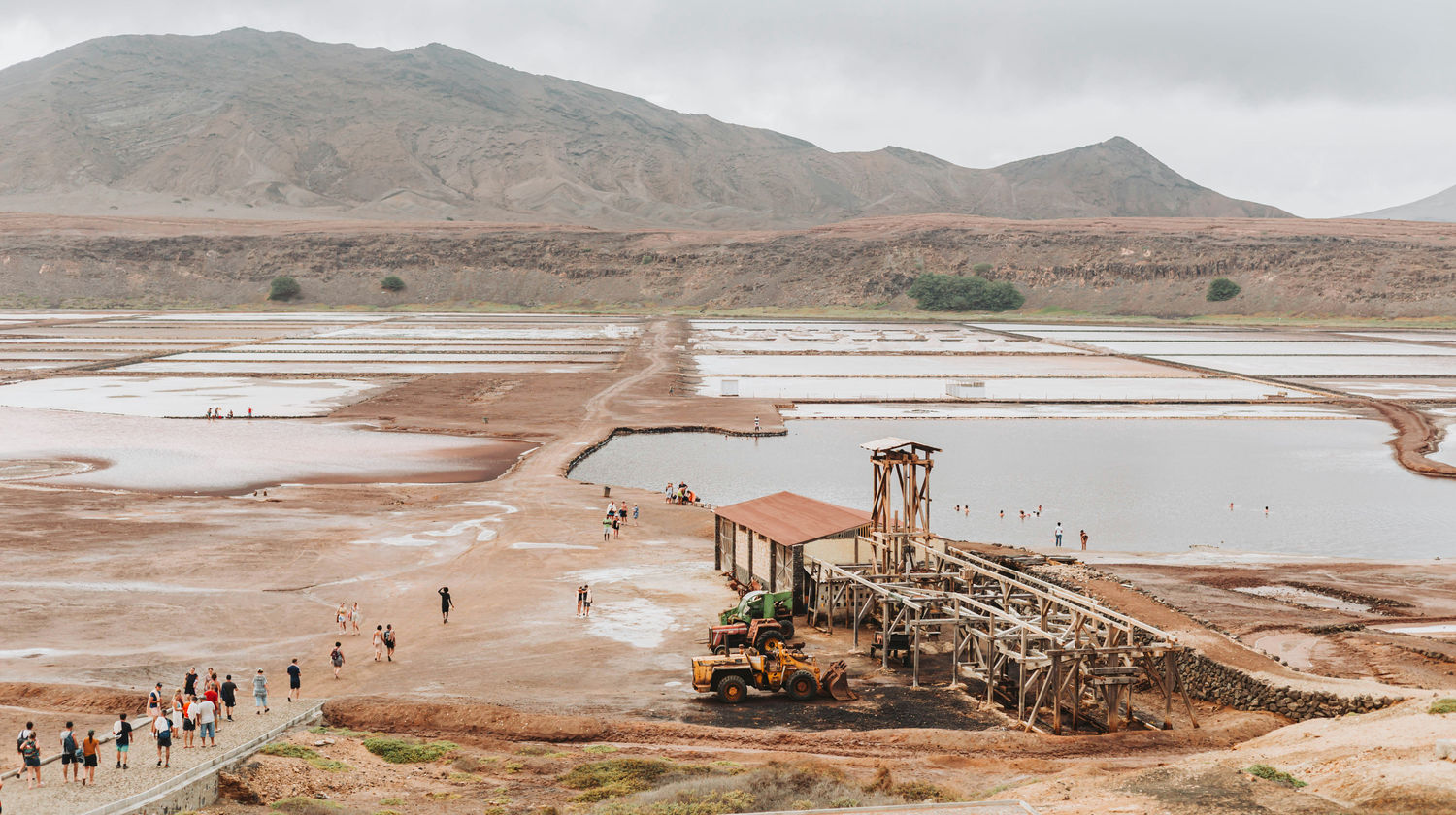 Salinas de Pedra de Lume vistas panorâmicas