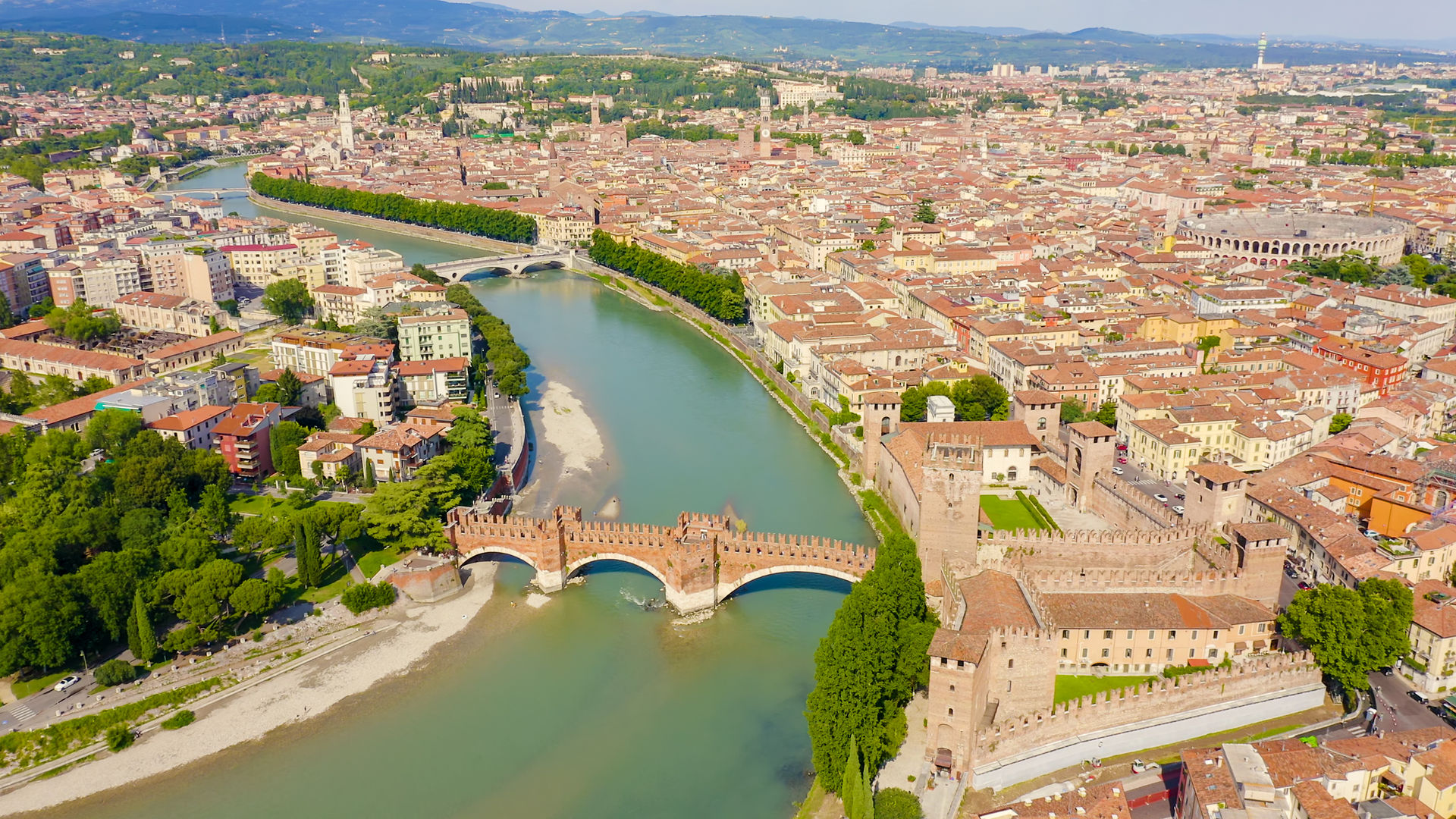 Cidade de Verona, Itália