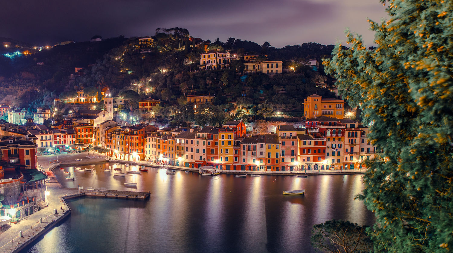 Vila costeira de Portofino, Itália
