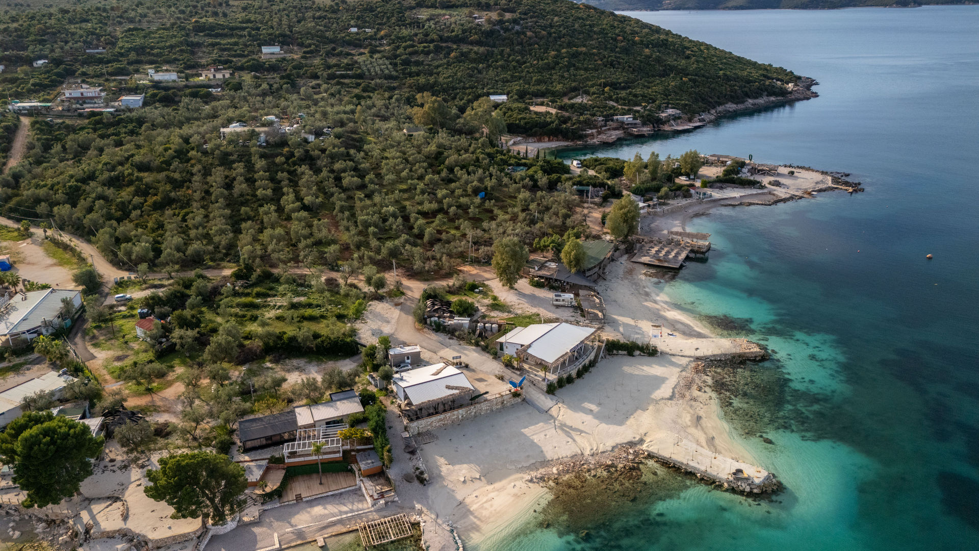 Zona costeira de Ksamil 