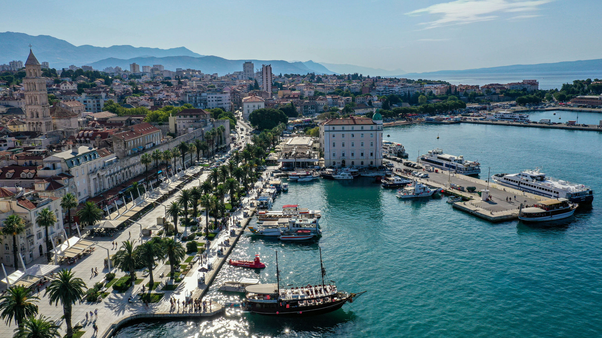 Vista Aérea da Cidade, Split