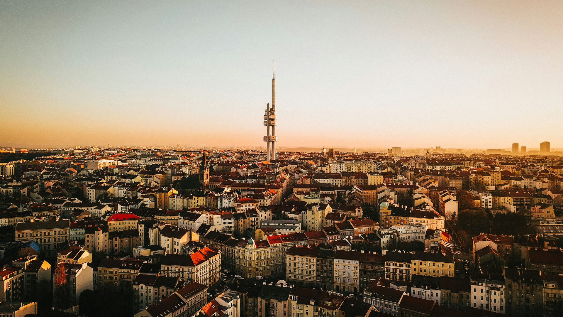 Vista panorâmica da cidade de Praga