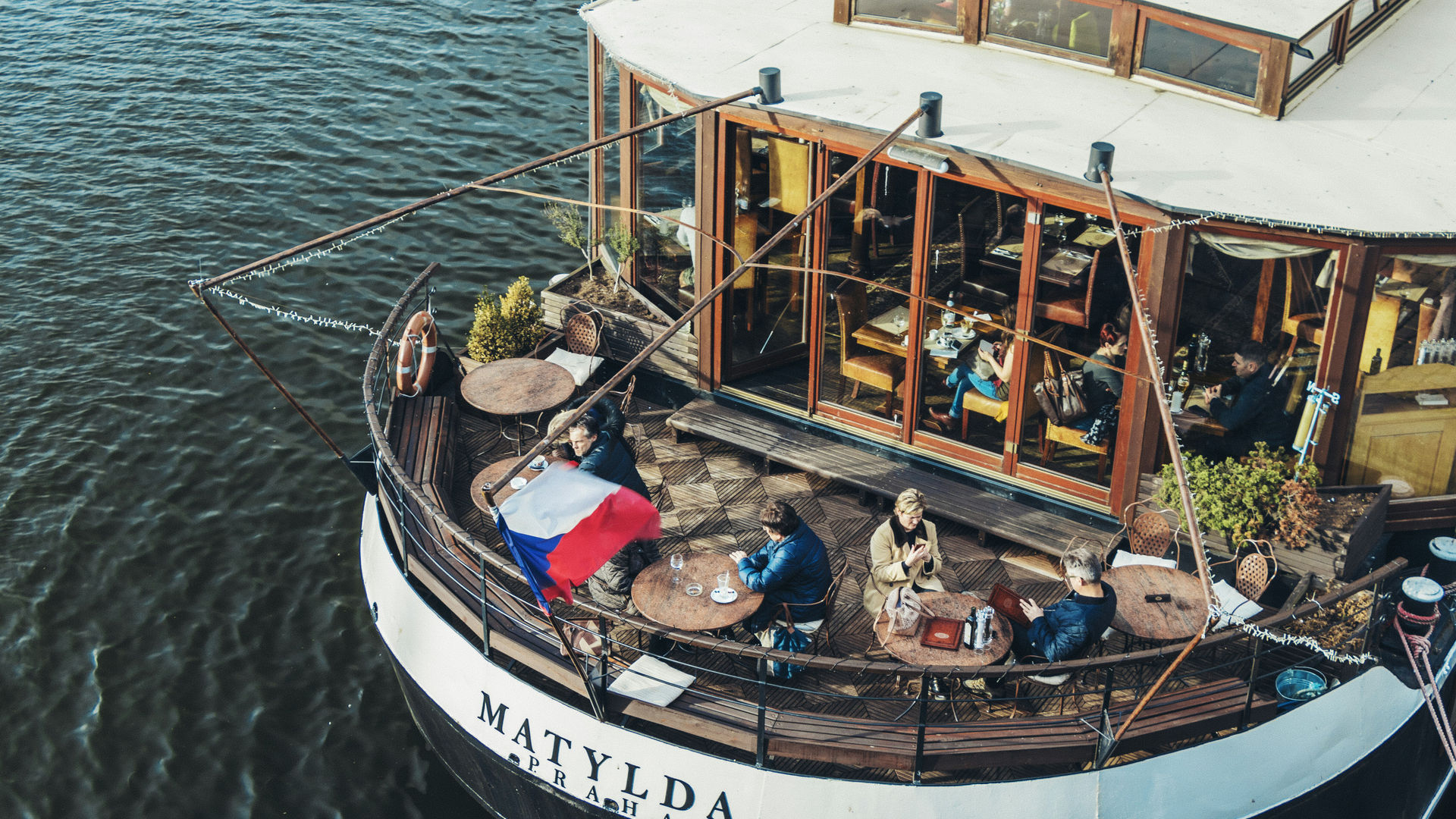 Cruzeiro no rio Vltava