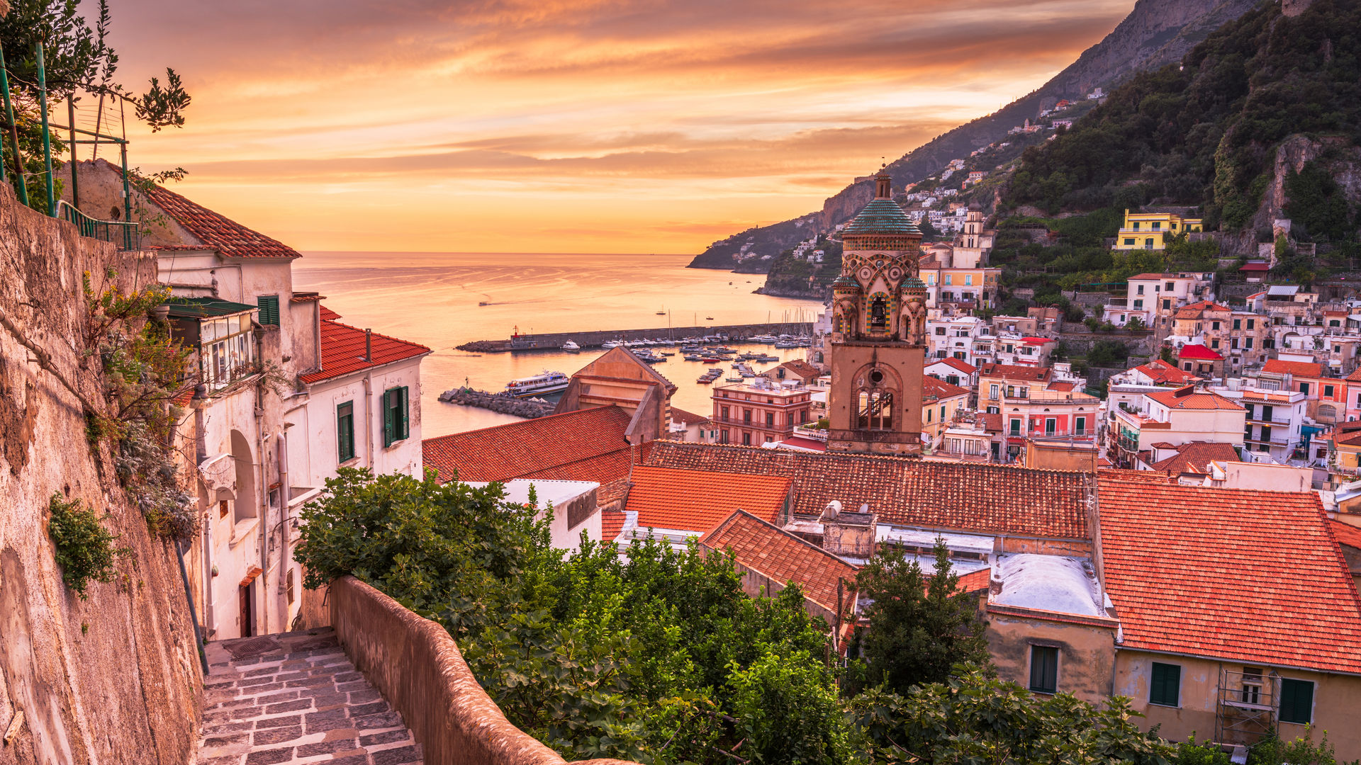 Cidade de Amalfi, na Costa Amalfitana