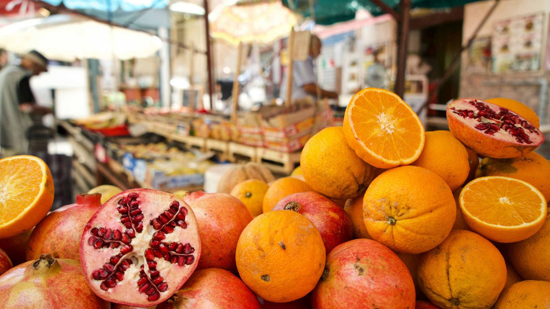 Mercado de fruta em Palermo