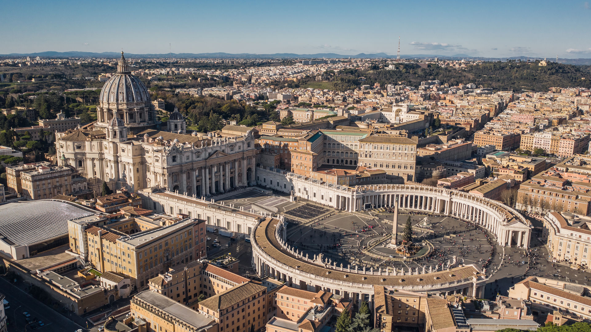 Basílica de São Pedro e Praça de São Pedro, Vaticano, Roma, Itália