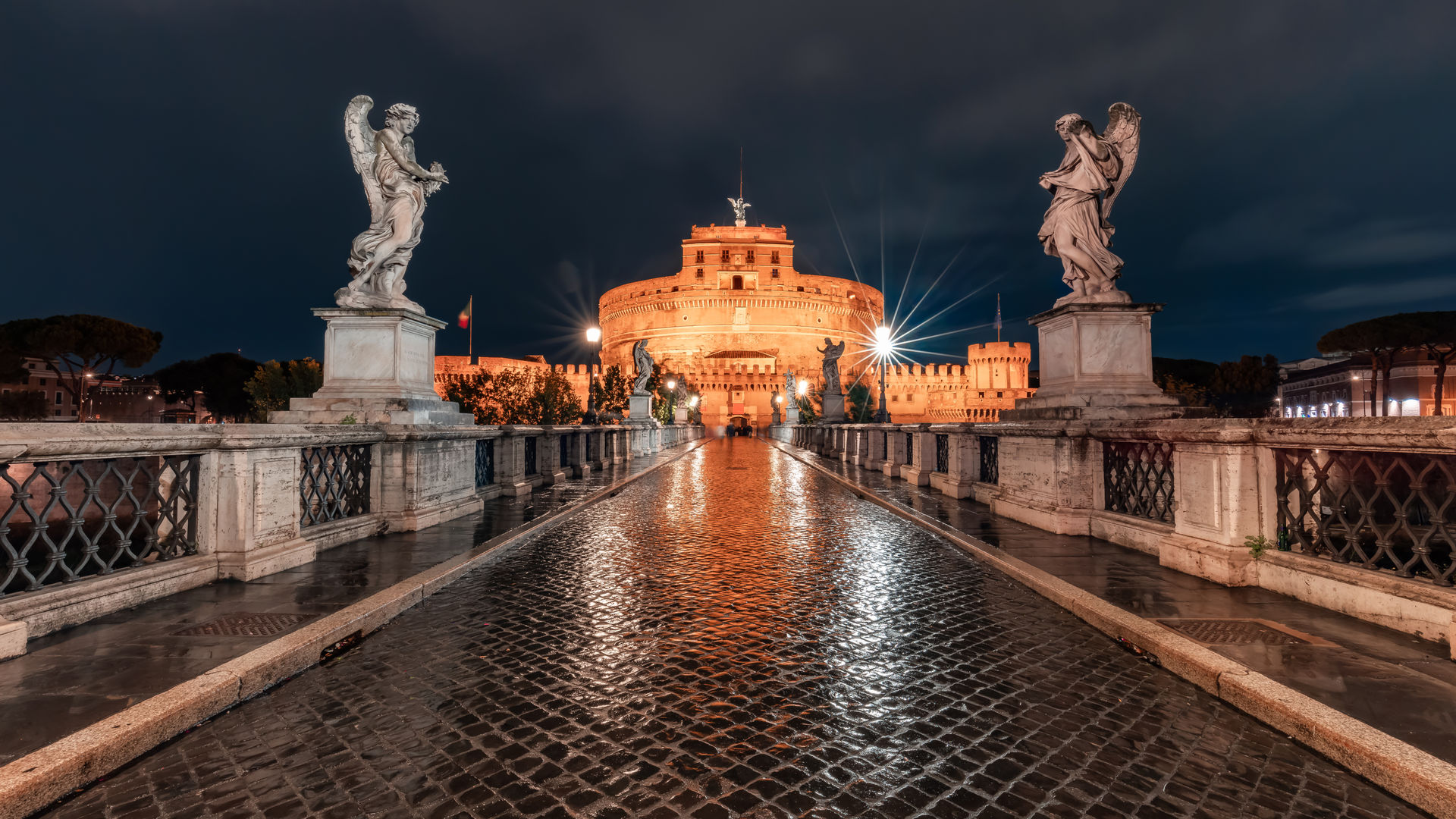 Ponte Sant’Angelo e Castelo Sant’Angelo, Roma, Itália
