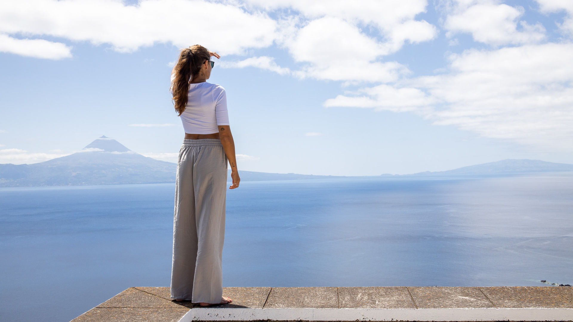 Vista para o Pico e Faial