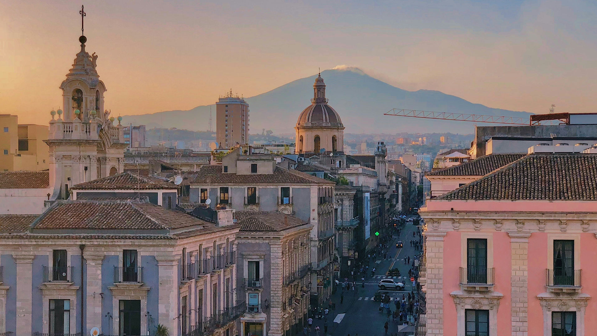 Vista panorâmica de Catânia