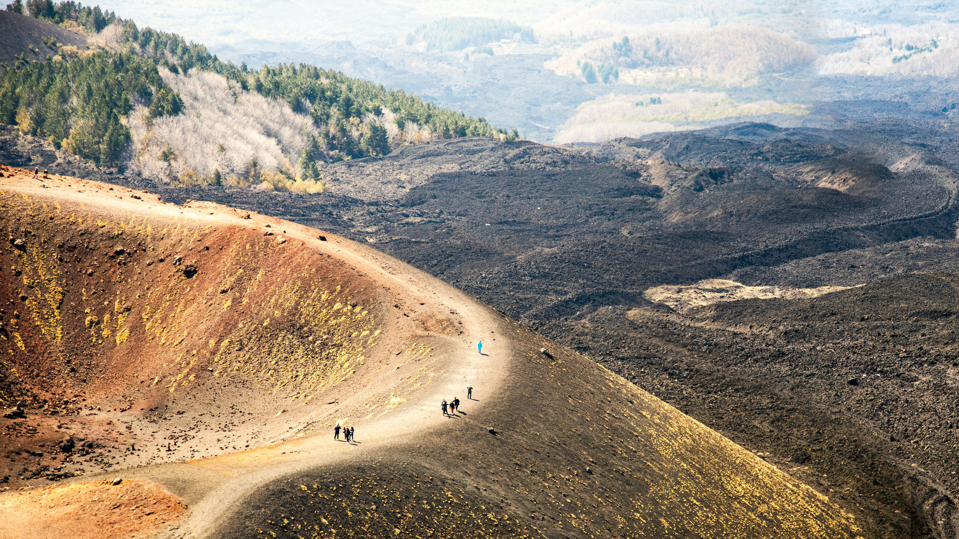 Triilha das crateras Silvestri, Monte Etna