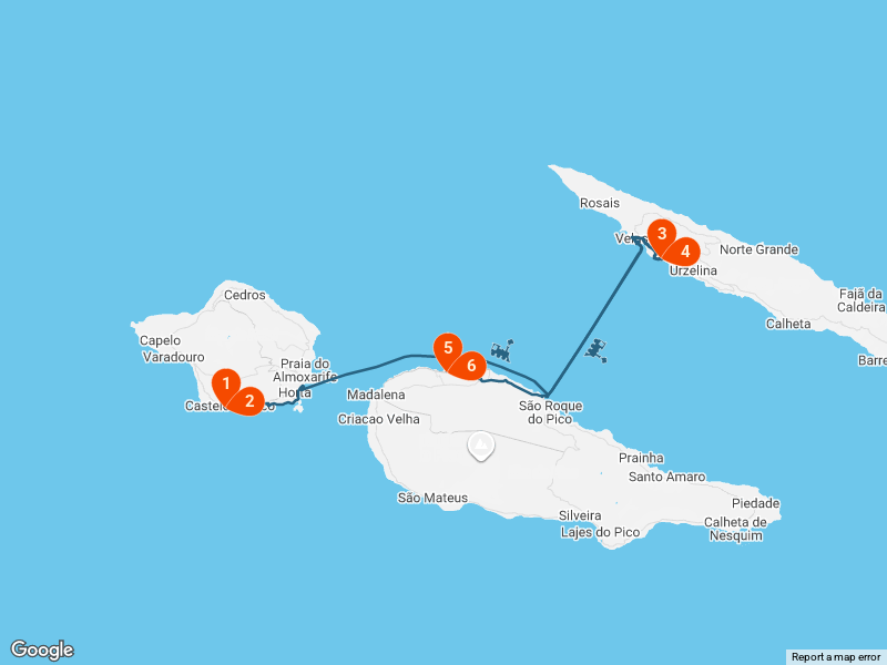 Triângulo dos Açores: Pacote Multi-ilhas