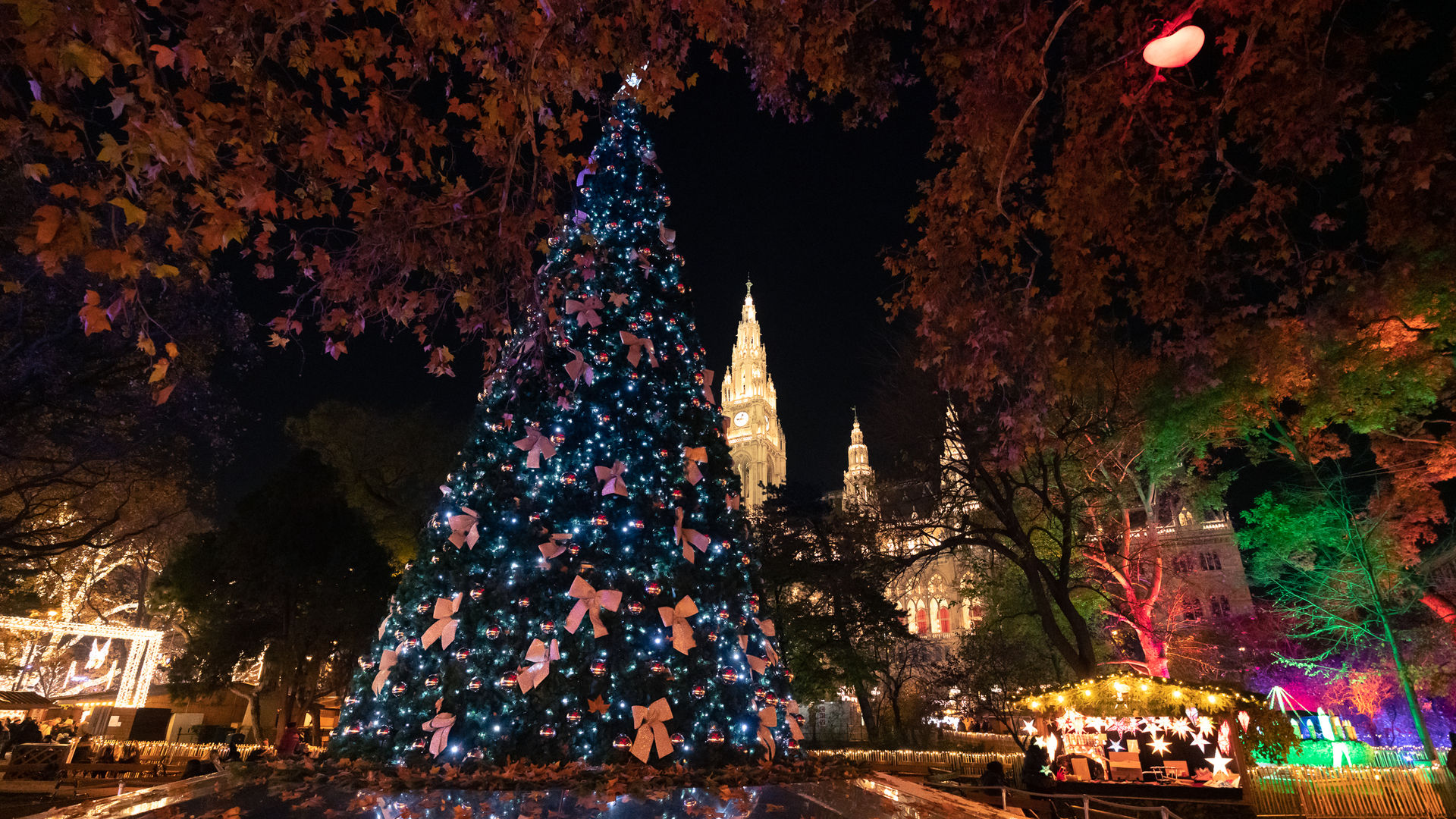 Mercado de Natal de Viena na Rathausplatz