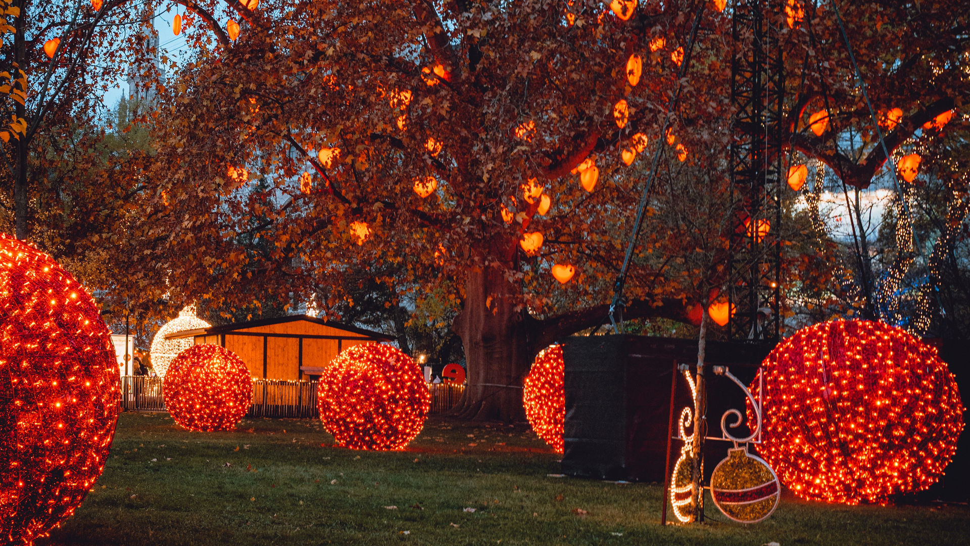 Mercado de Natal de Viena na Rathausplatz