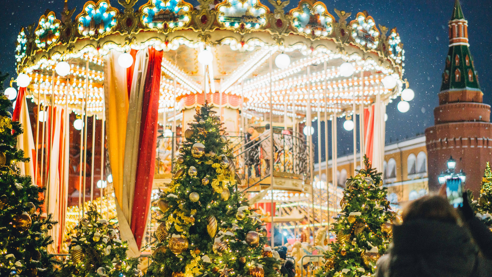 Mercado de Natal de Viena na Rathausplatz