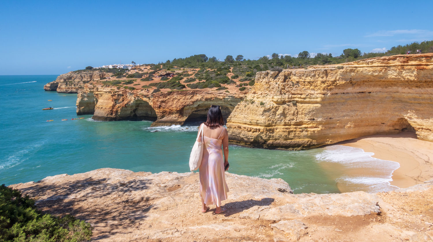 Admiring the Algarve: Clifftop Views by Benagil
