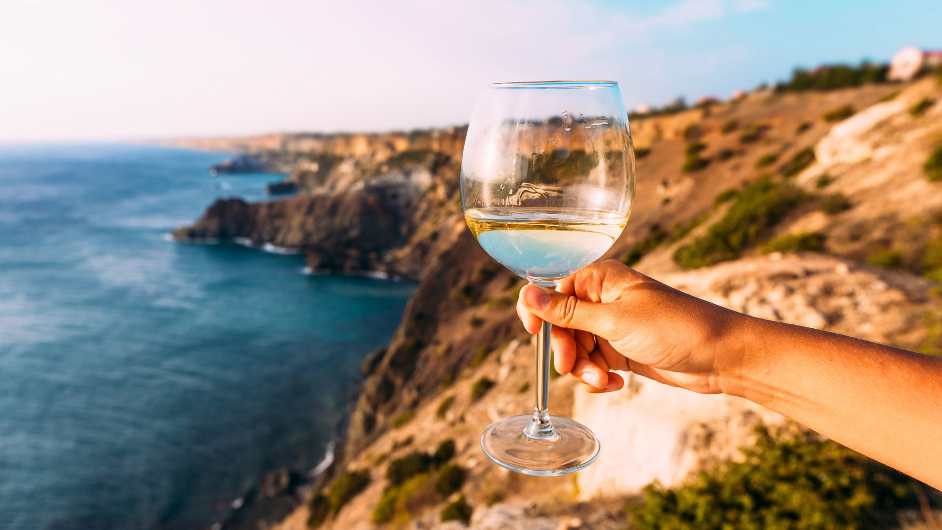 Having a Glass of White Wine, The Algarve