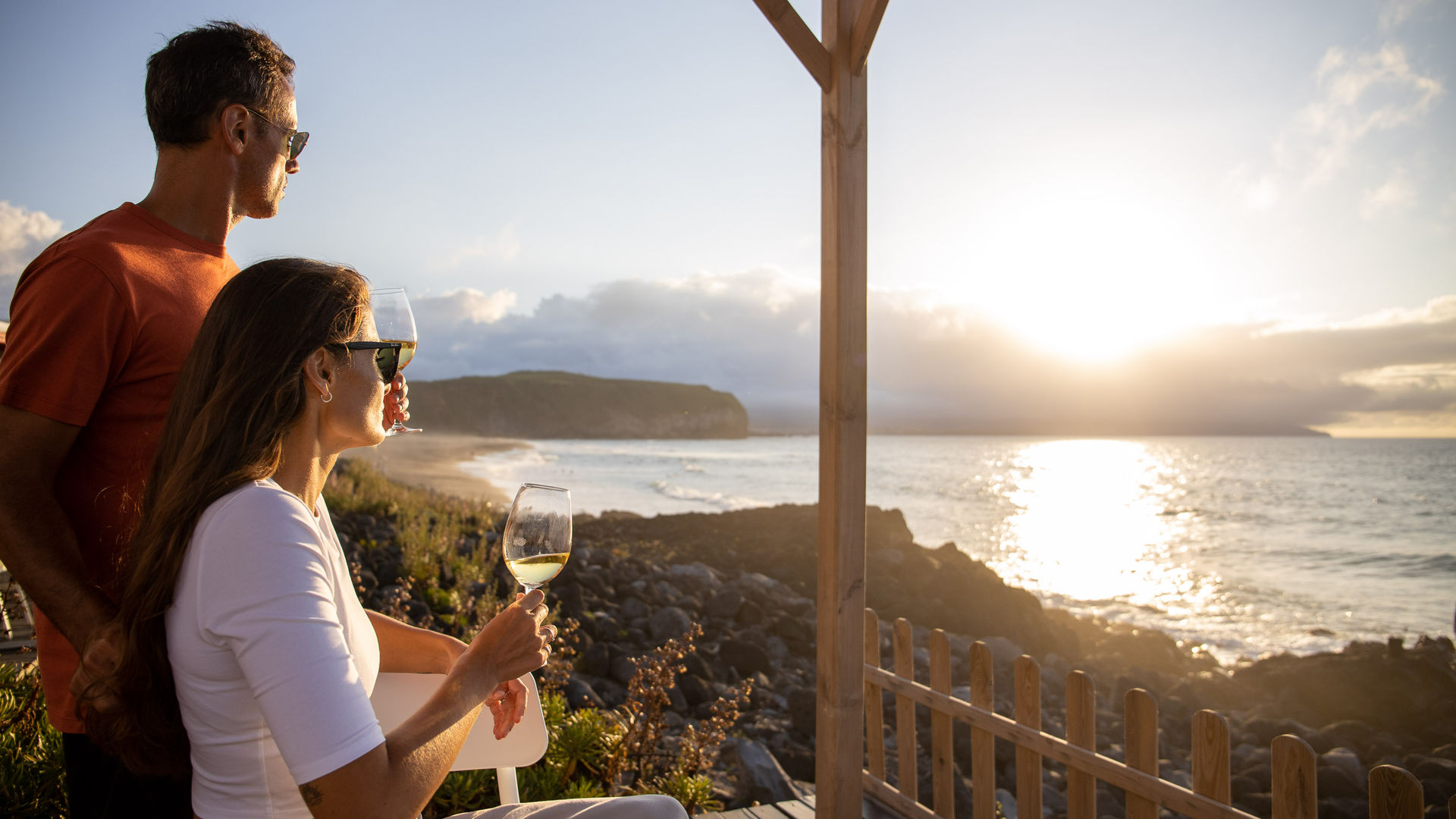 Watching the Sunset from Santa Bárbara Beach
